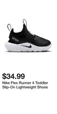 Kohl's Nike Flex Runner 4 Toddler Slip-On Lightweight Shoes offer