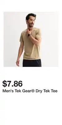 Kohl's Men's Tek Gear Dry Tek Tee offer