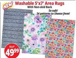 Ocean State Job Lot Washable 5'x7' Area Rugs offer