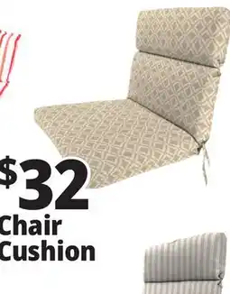 Ocean State Job Lot Beige Stripped Chair Cushion offer