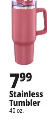Ocean State Job Lot Double Walled Stainless Steel Tumbler 40 oz offer