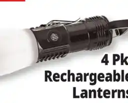 Ocean State Job Lot 4 Pk Rechargeable Lanterns offer