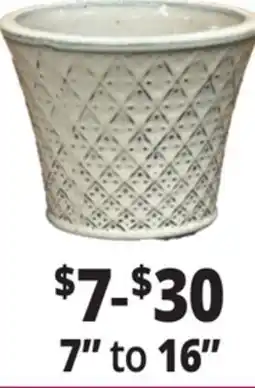 Ocean State Job Lot 7 to 16 Glazed Ceramic offer