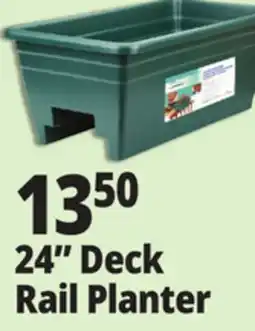 Ocean State Job Lot Green Deck Rail Planter 24 offer