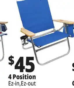 Ocean State Job Lot 4-Position Copa High Back Beach Chair offer