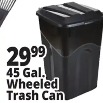 Ocean State Job Lot 45 Gallon Wheeled Trash Can offer