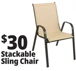 Ocean State Job Lot Steel Stacking Sling Chair offer