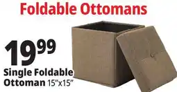 Ocean State Job Lot Single Foldable Ottoman offer