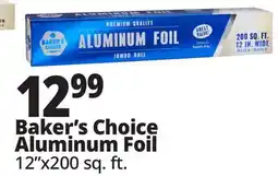 Ocean State Job Lot Baker's Choice Premium Quality Aluminum Foil Jumbo Roll 200' offer
