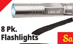 Ocean State Job Lot 8 Pk. Flashlights offer