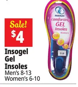 Ocean State Job Lot Insogel Women's Comforting Gel Insoles Size 6 - 10 offer