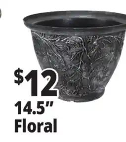 Ocean State Job Lot 14.5 Floral Resin Planters offer