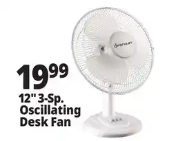Ocean State Job Lot Penguin Oscillating Desk Fan 12 offer