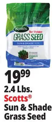 Ocean State Job Lot Scotts Turf Builder Sun & Shade Grass Seed 2.4 lbs offer