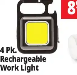 Ocean State Job Lot 4 Pk. Rechargeable Work Light offer