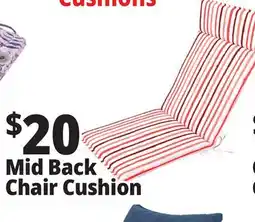 Ocean State Job Lot Midback Chair Cushion 46.5 x 18.8 offer
