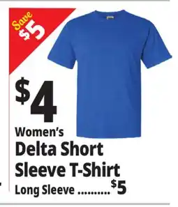 Ocean State Job Lot Women Delta Short Sleeve T-Shirt offer