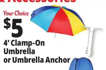 Ocean State Job Lot 4' Clamp-On Umbrella or Umbrella Anchor offer