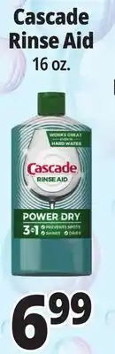 Ocean State Job Lot Cascade Rinse Aid 16 oz offer