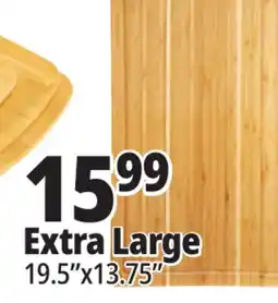 Ocean State Job Lot Extra Large Bamboo Cutting Board offer