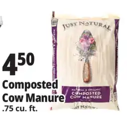 Ocean State Job Lot Just Natural Organic Composted Cow Manure .75 cu ft offer