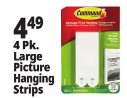 Ocean State Job Lot Command 3M Large White Picture Hanging Strips 4 Count offer