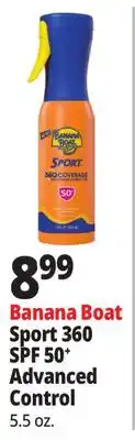 Ocean State Job Lot Banana Boat Sport 360 SPF 50+ Advanced Control offer