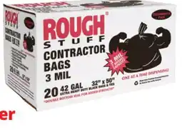 Ocean State Job Lot Rough Stuff 42 Gal Contractor Trash Bags 20 Count offer