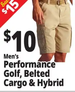 Ocean State Job Lot Men's Performance Golf, Belted Cargo & Hybrid offer