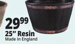 Ocean State Job Lot Whiskey Barrel Resin Planter 24.6 offer