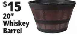 Ocean State Job Lot Whiskey Barrel Resin Planter 20 offer