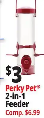 Ocean State Job Lot Perky Pet 2-in-1 Feeder offer