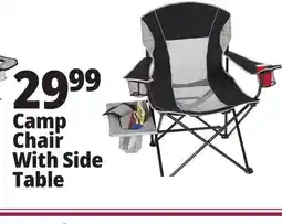 Ocean State Job Lot Oversized Folding Camp Chair with Side Table offer