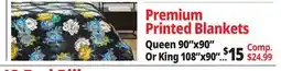 Ocean State Job Lot Premium Printed Blankets offer