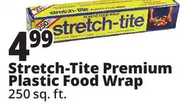 Ocean State Job Lot stretch-tite Premium Plastic Food Wrap 250 sq ft offer