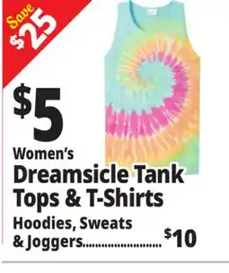 Ocean State Job Lot Women's Dreamsicle Tank Tops & T-Shirts offer