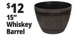 Ocean State Job Lot Whiskey Barrel Resin Planter 15 offer