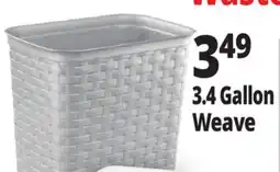 Ocean State Job Lot Sterlite 3.4 Gal. Weave Wastebasket offer