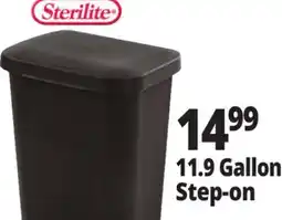 Ocean State Job Lot Sterilite Step-On Black Wastebasket 11.9 Gal offer