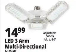 Ocean State Job Lot LED 3 Arm Multi-Directional offer
