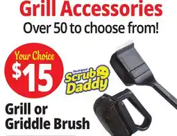 Ocean State Job Lot Mr.Bar-B-Q Bristle Free Steam Clean BBQ Brush Powered by Scrub Daddy offer