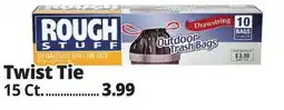 Ocean State Job Lot Rough Stuff 33 Gal Outdoor Trash Bags 15 Count offer
