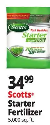 Ocean State Job Lot Scotts Turf Builder Starter Food for New Grass 5 000 sq ft offer