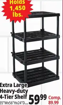 Ocean State Job Lot Maxit 5-Tier Heavy-Duty Plastic Shelving Unit offer