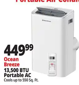 Ocean State Job Lot Ocean Breeze 13 500 BTU Portable Air Conditioner offer