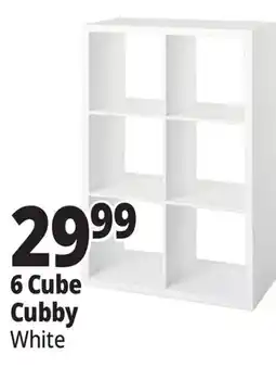 Ocean State Job Lot 6-Cube Storage Cubby White offer