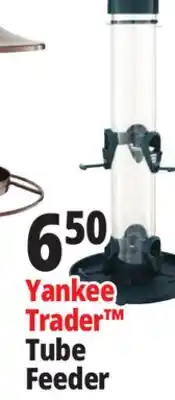 Ocean State Job Lot Yankee Trader Bird Tube Feeder with Tray Green offer