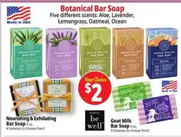 Ocean State Job Lot Botanical Bar Soap offer