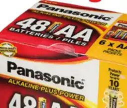 Ocean State Job Lot Panasonic Alkaline Plus Power AA Batteries 48 Count offer