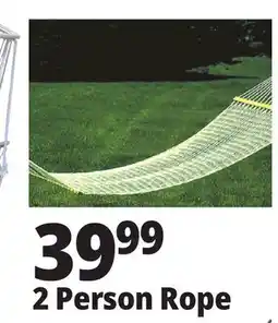 Ocean State Job Lot 2 Person Rope Hammock 60 x 80 offer